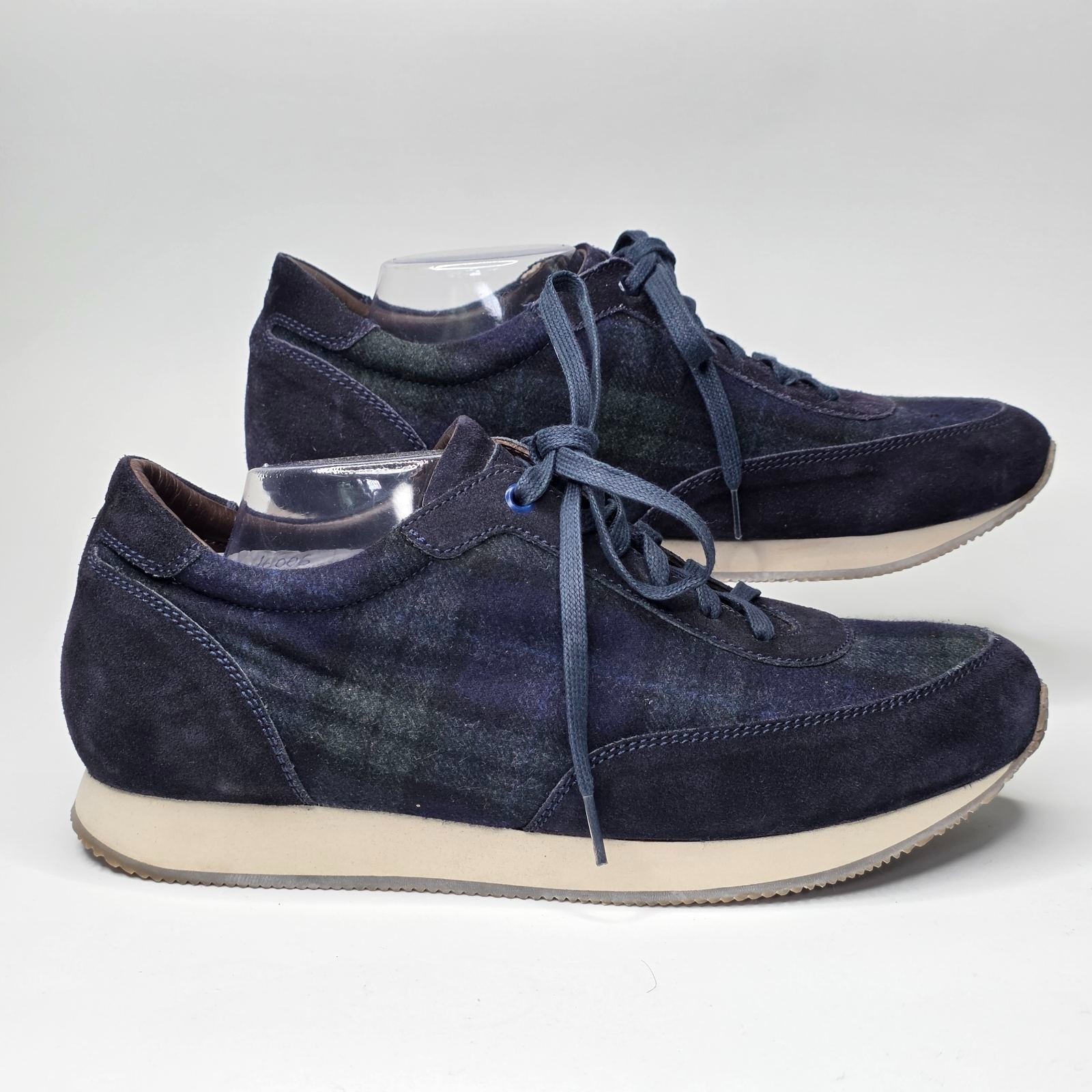 Peter Millar Men's Sneakers Size 11 Navy Suede Wool Runner Athletic Shoes